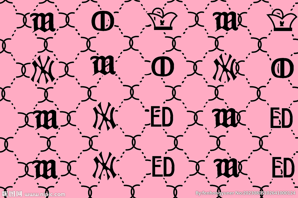 字母印花