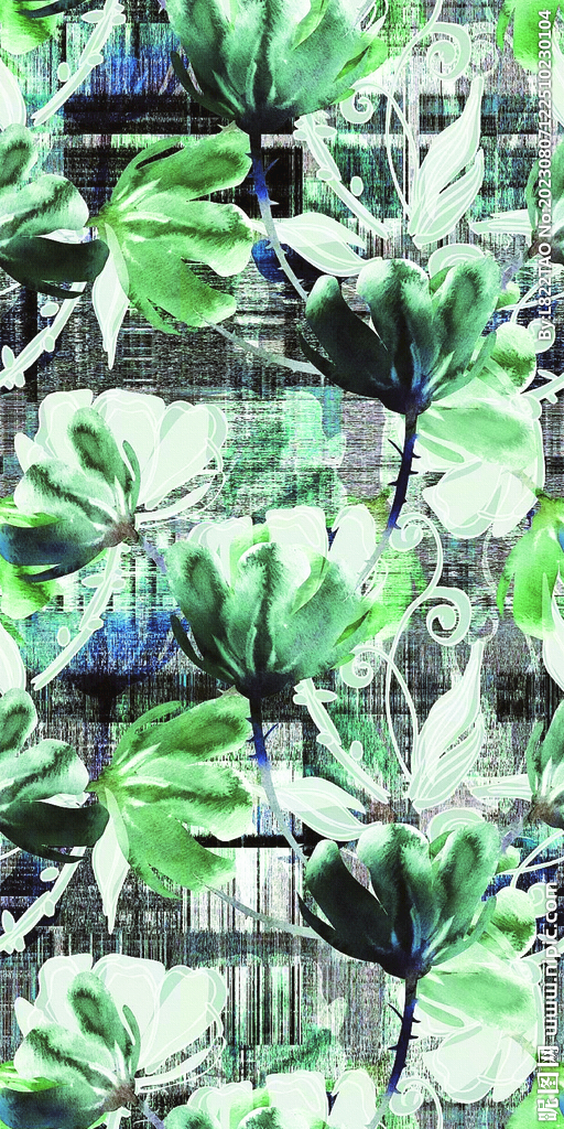 格子花