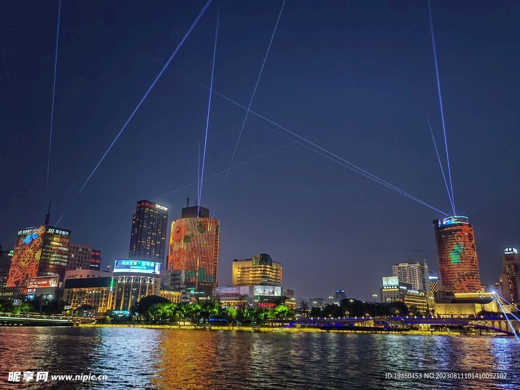 城市夜景灯光秀