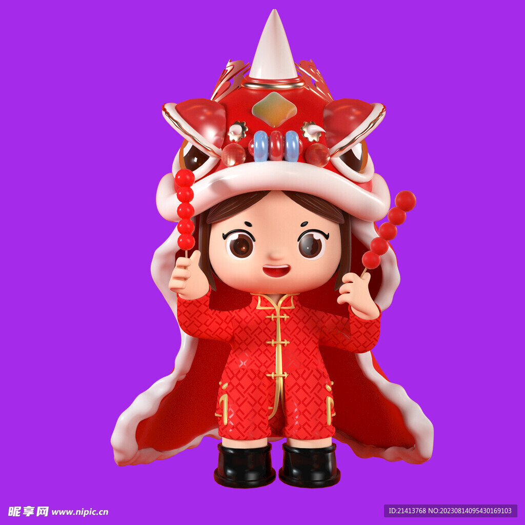 3D年畫娃娃 