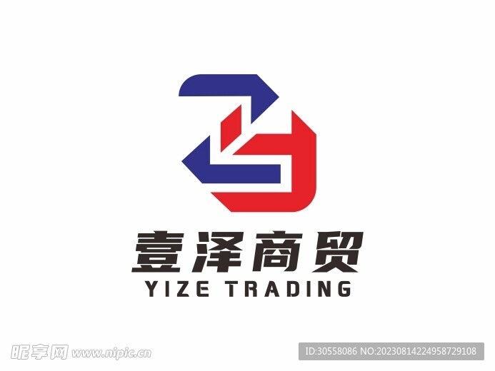 壹泽商贸logo 
