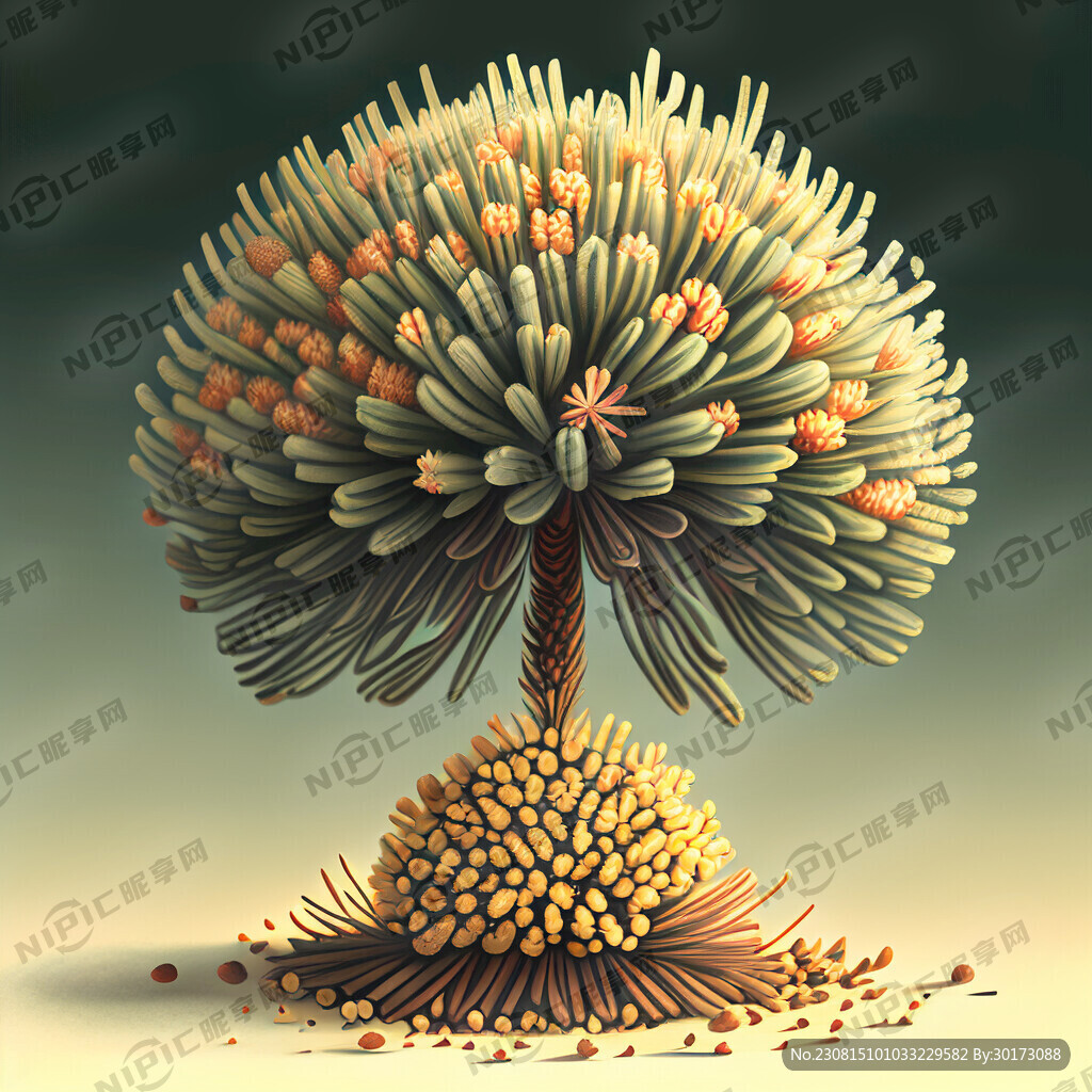 松花粉 插畫