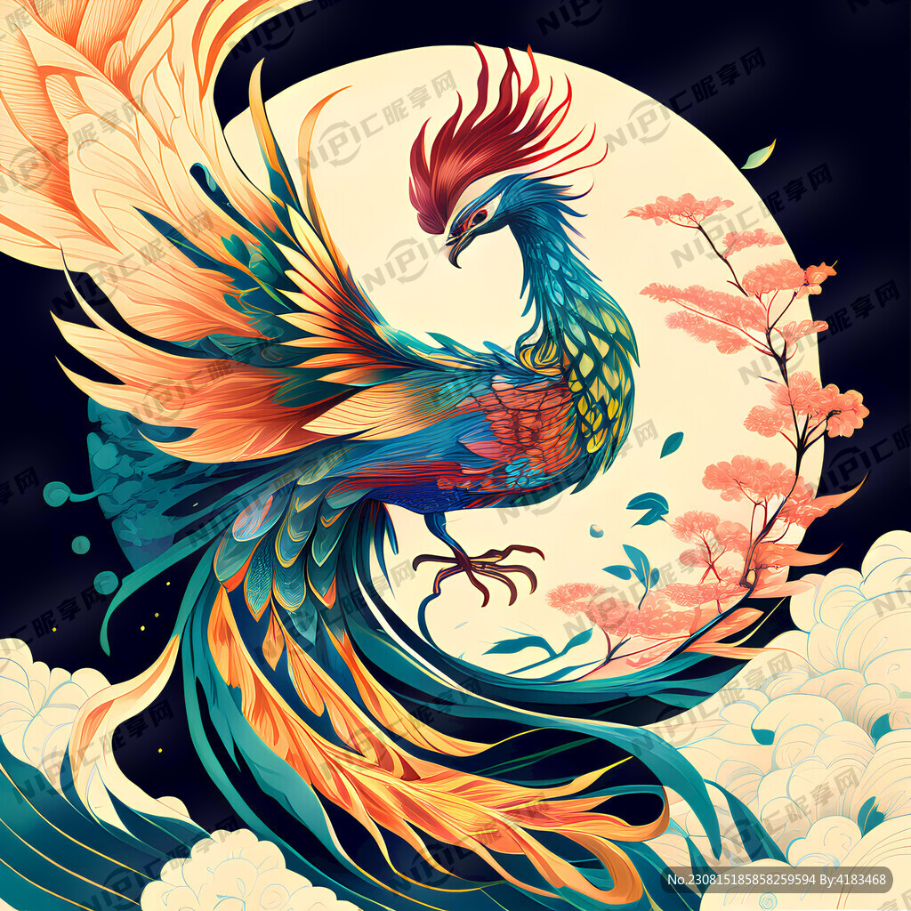 彩色鳳凰平面圖