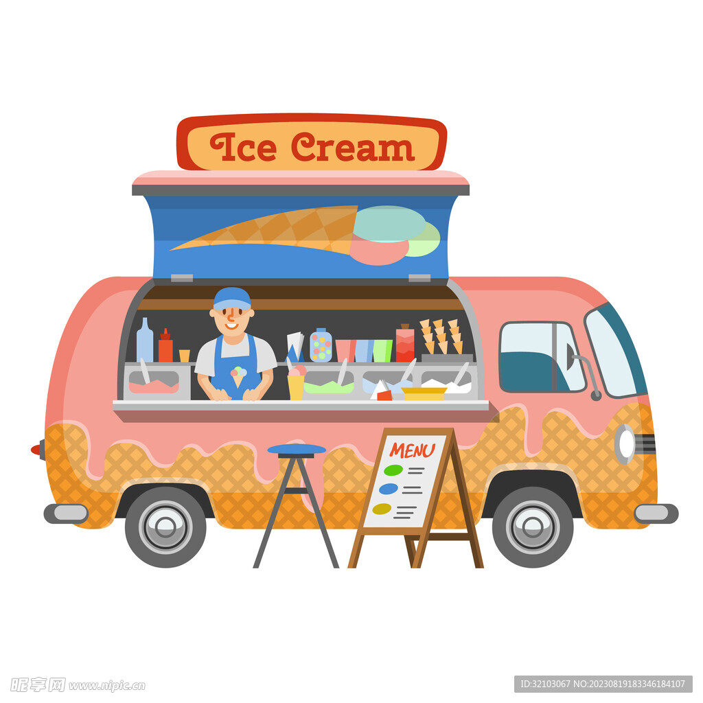 冰淇淋快餐车