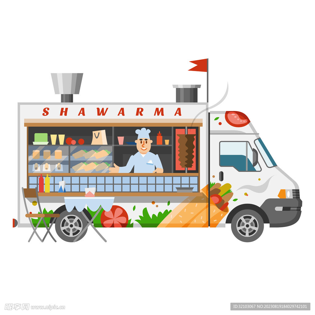 街头食品快餐车