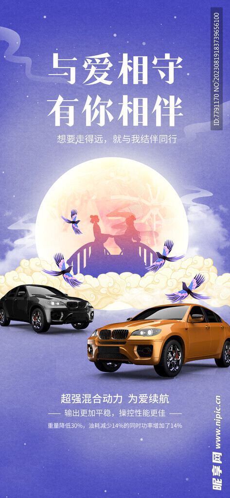 七夕汽車海報 