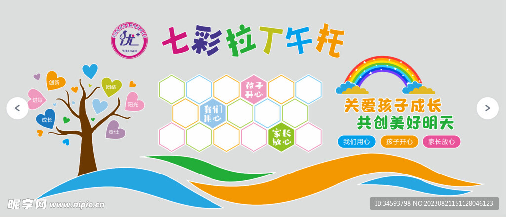 幼兒園文化墻