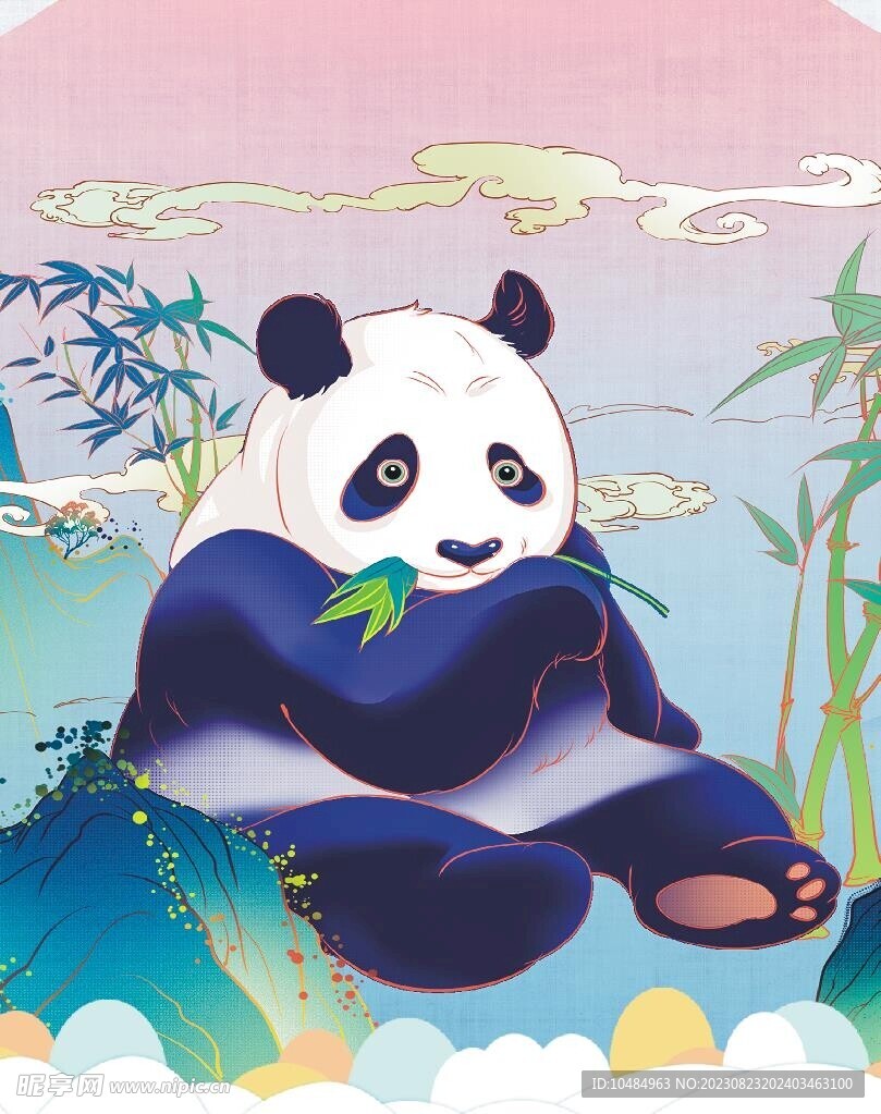 熊猫   海报   可爱