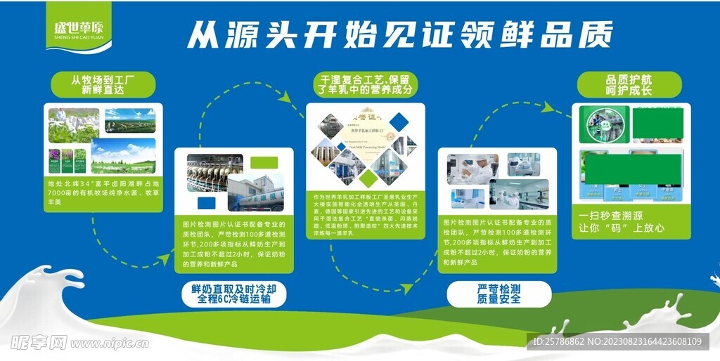 羊奶文化 流程生產圖