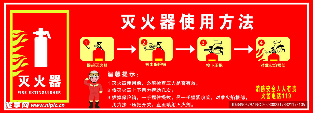 滅火器使用方法