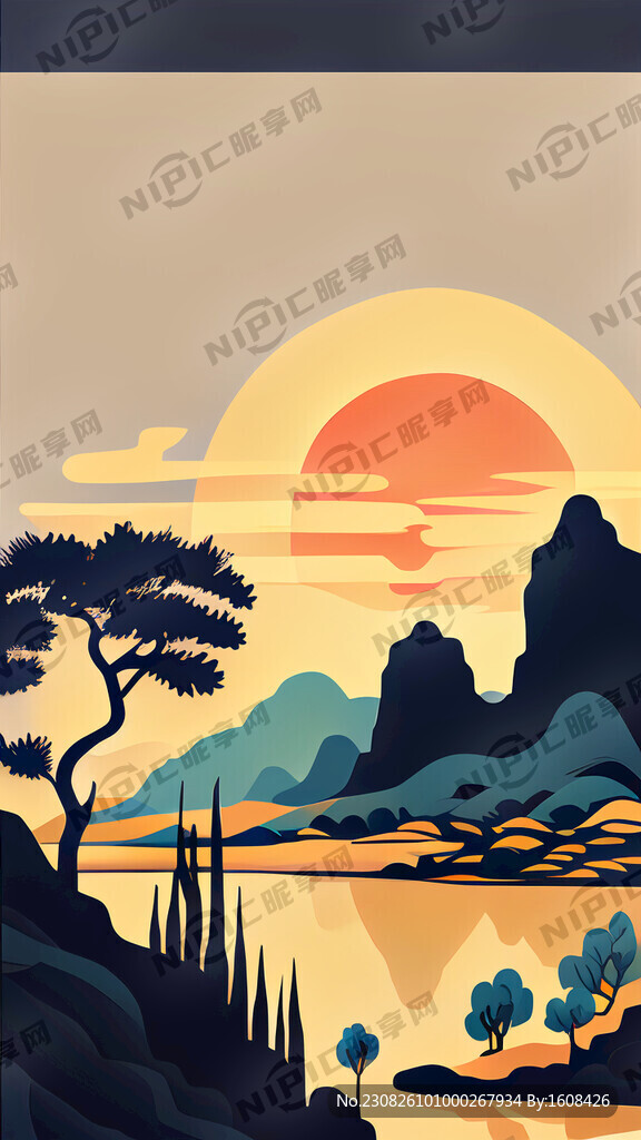 極簡的海報 有高級感 輕奢