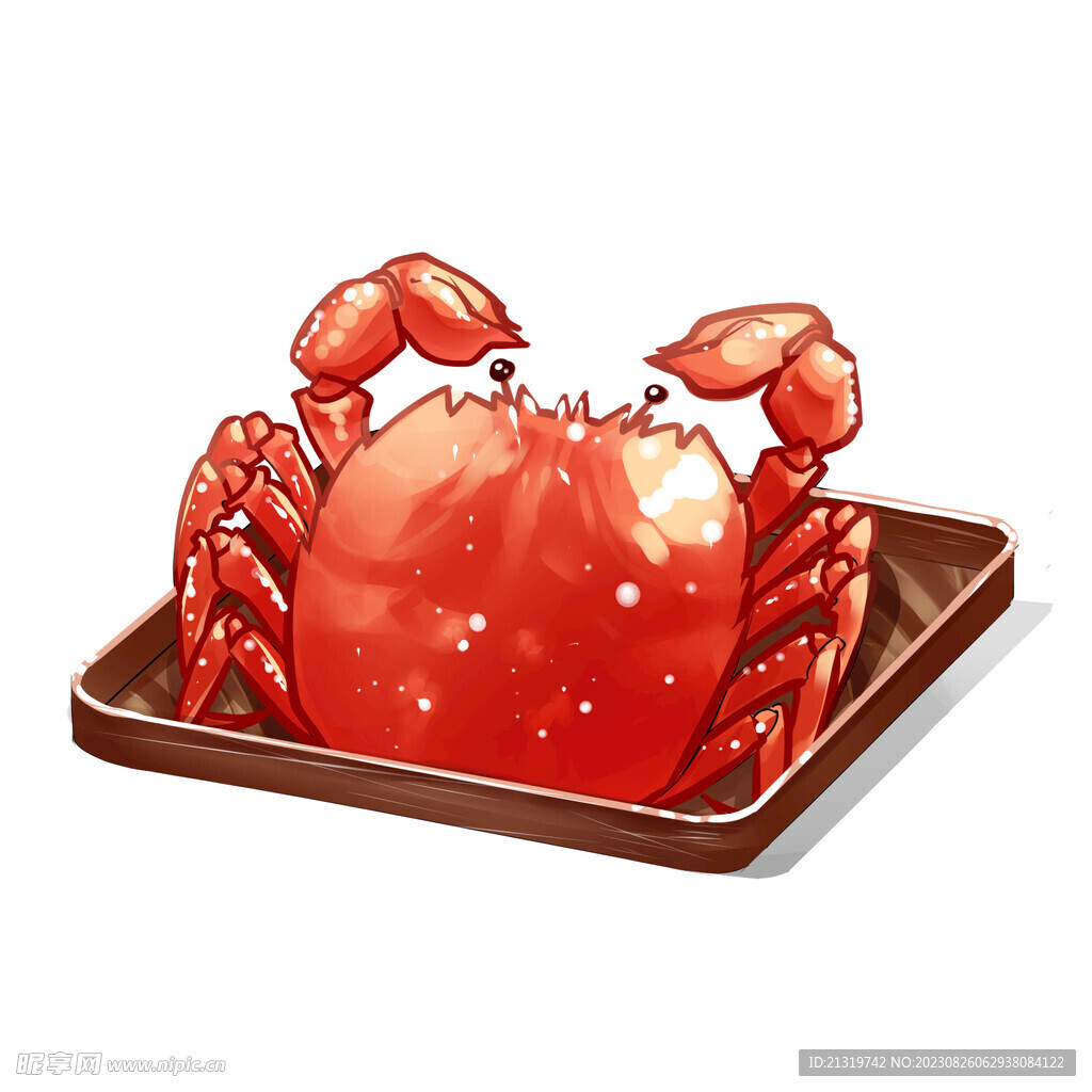 大閘蟹插畫素材