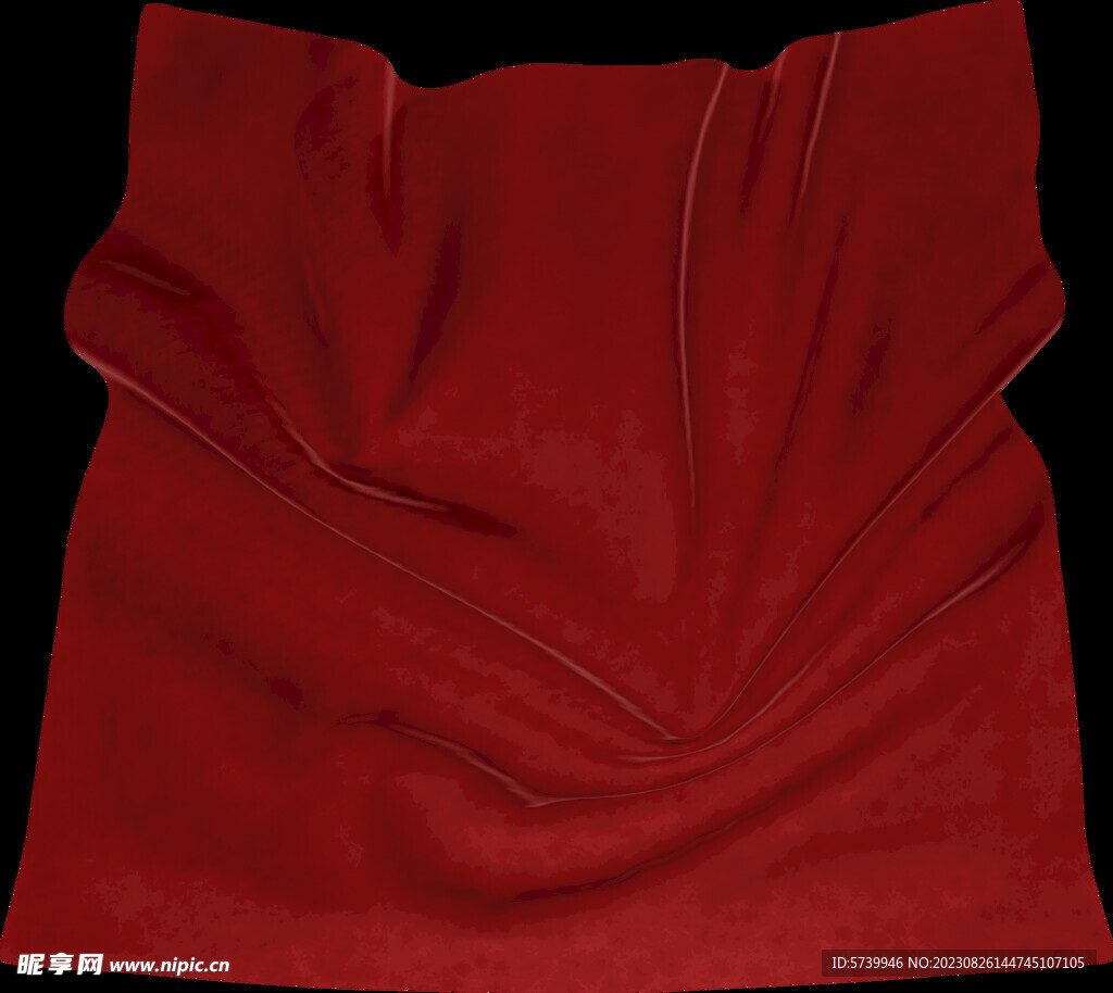 深红色布料织物