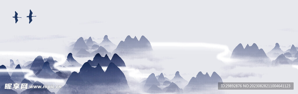 水墨海報背景