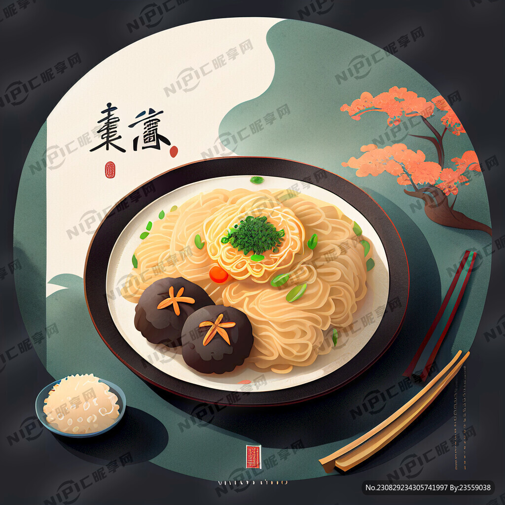 國風的西安美食 簡潔大氣