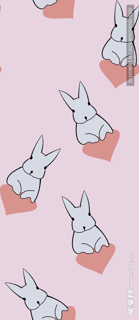 爱心兔子