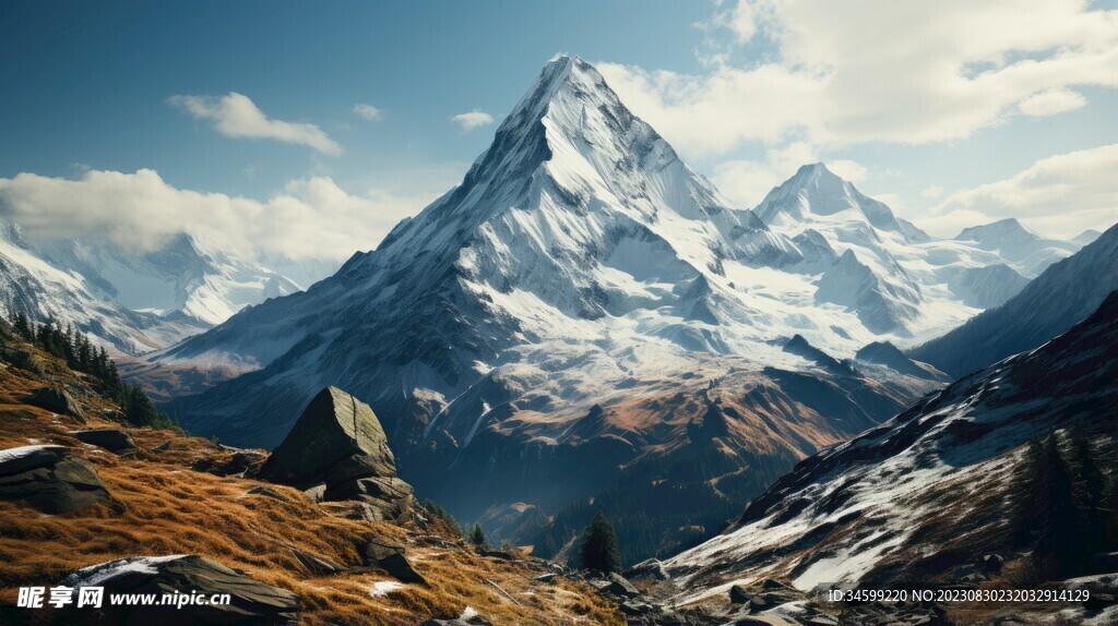 雪山 