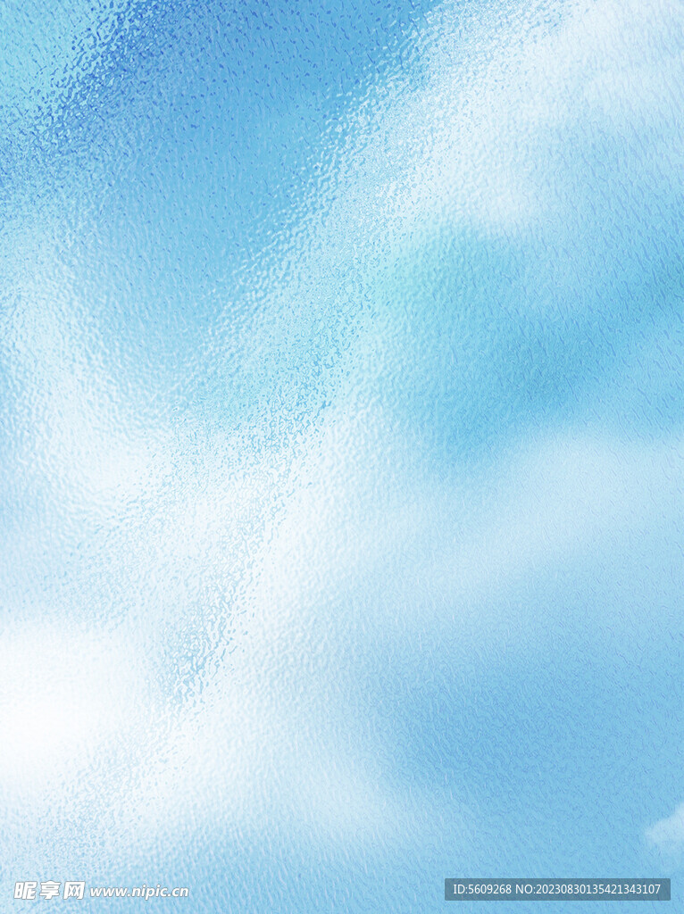 藍色天空水紋