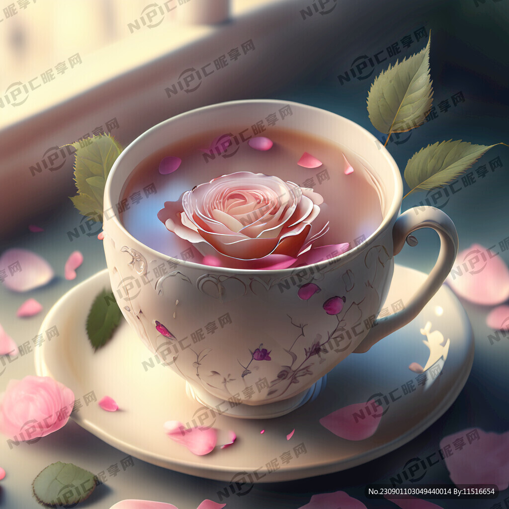 夢幻唯美 超高清 薔薇花奶茶色