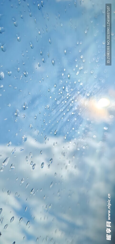 淋湿的玻璃窗