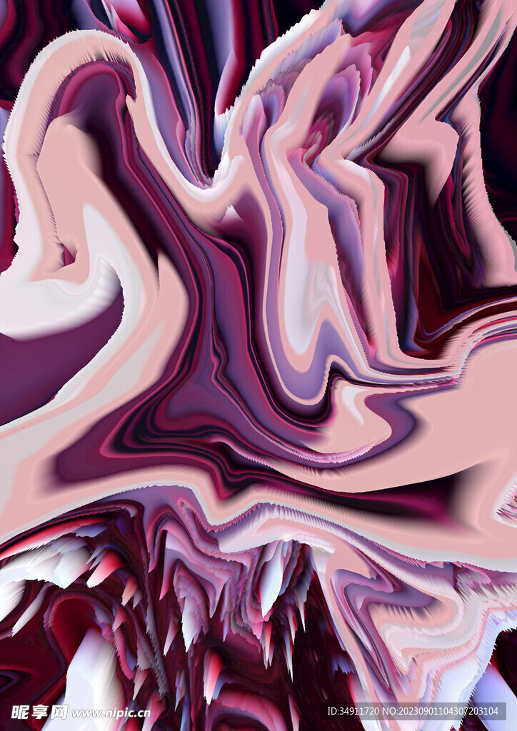 紫红色的流动