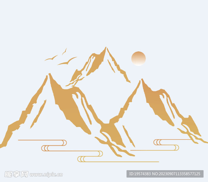  中式山水 