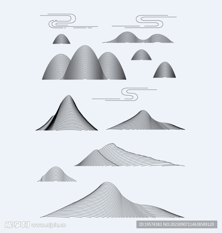  中式山水  