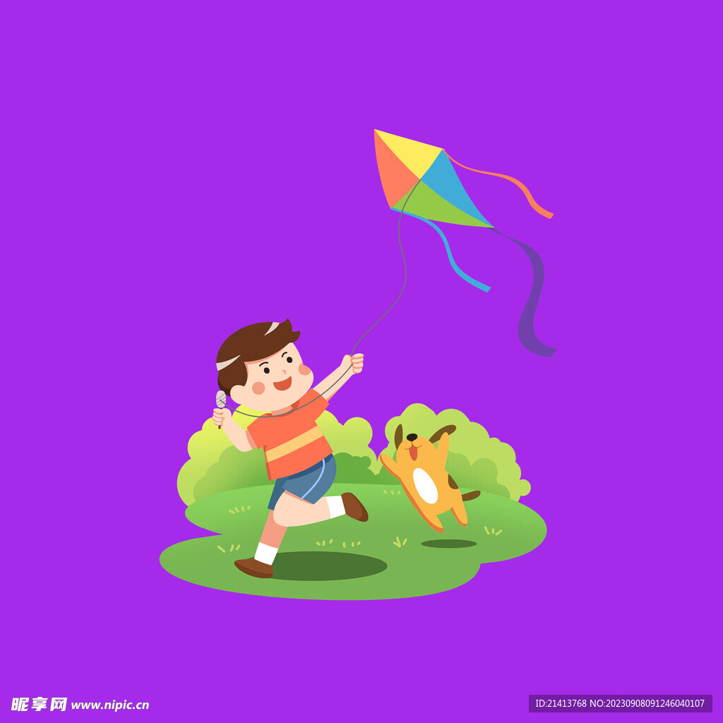 手繪放風箏 