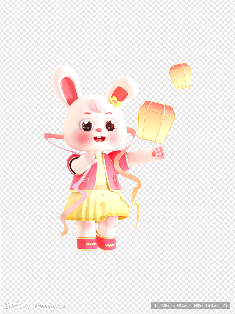 3D兔子