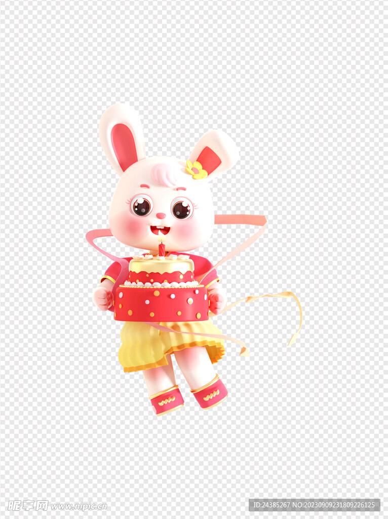 3D兔子