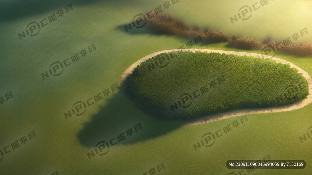 草坪鳥瞰圖