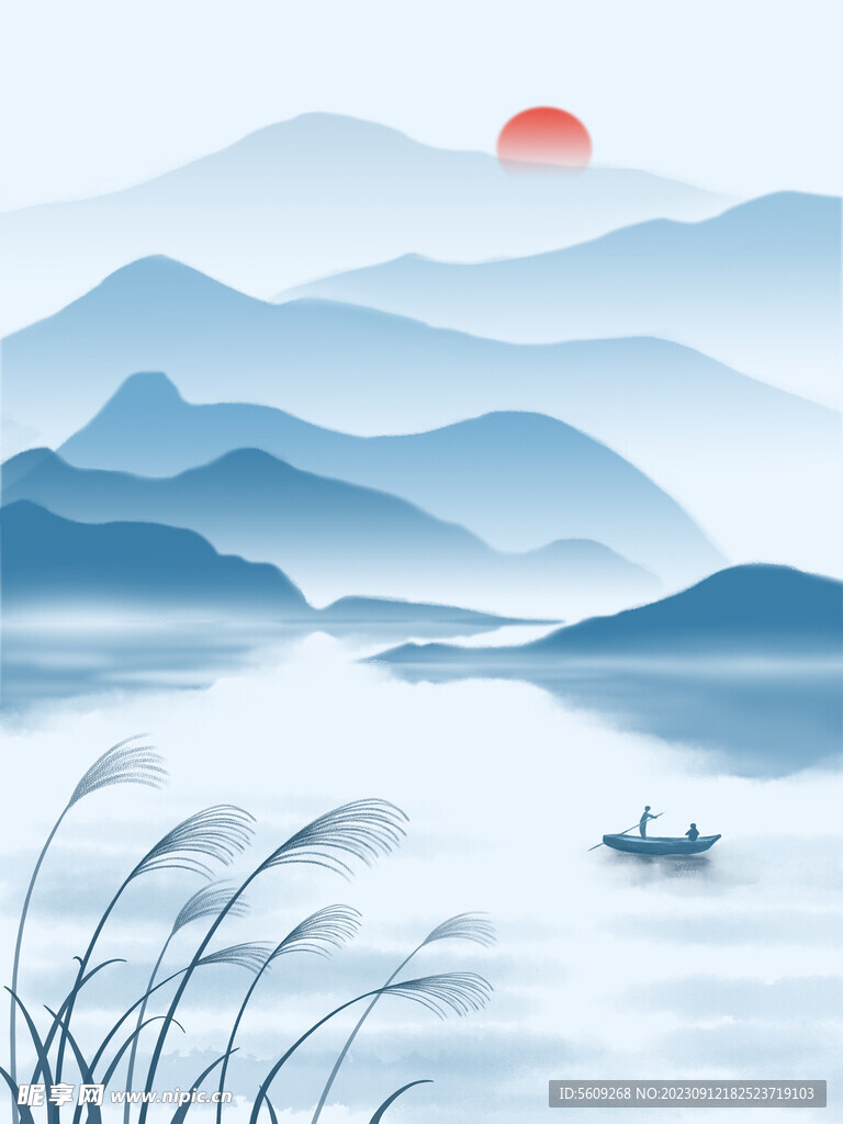 水墨風(fēng)山水