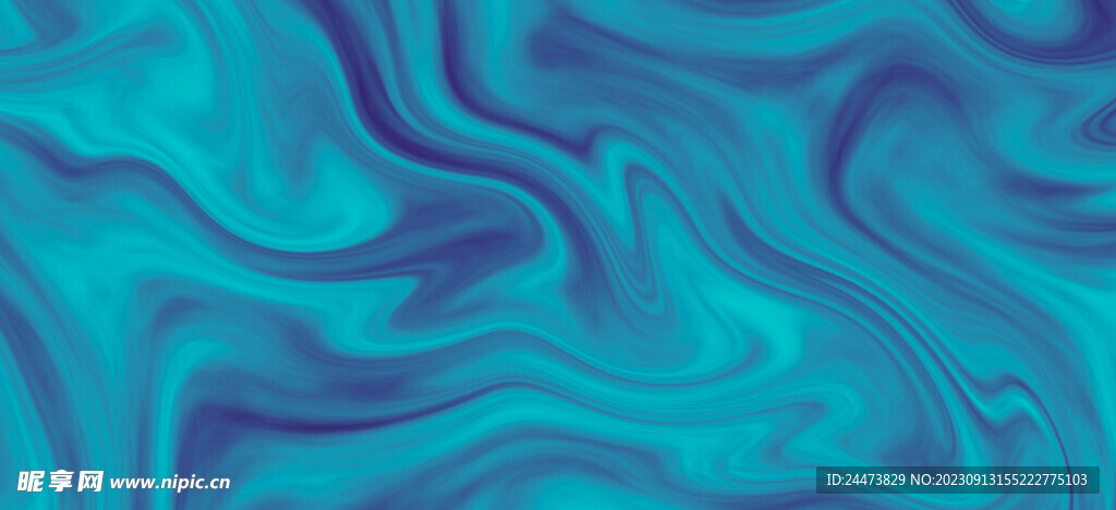 蓝绿色新媒体流体酸性地板纹理图