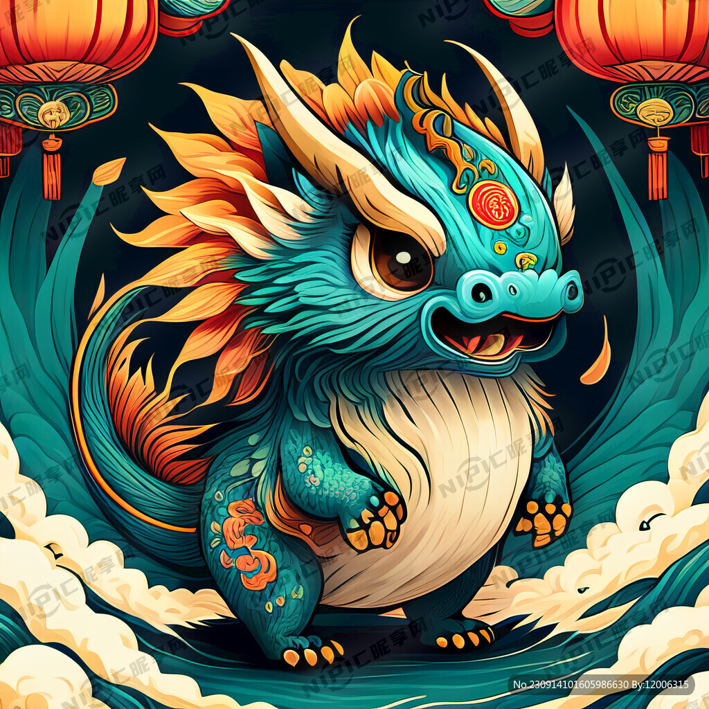 猛獸 卡通 國潮 可愛