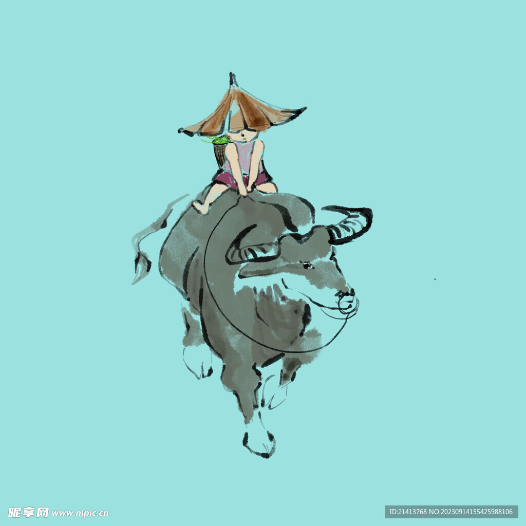 牧童清明素材 