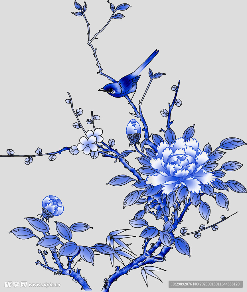 青花瓷花紋