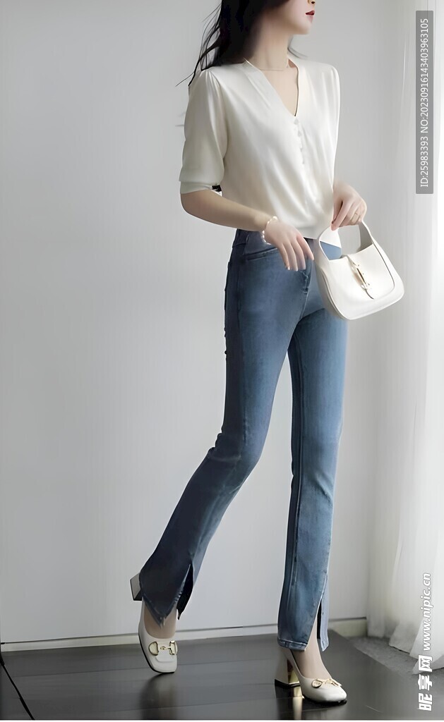 休閑的女孩