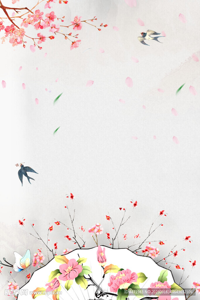 桃花背景 
