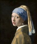 维米尔油画 珍珠耳环少女