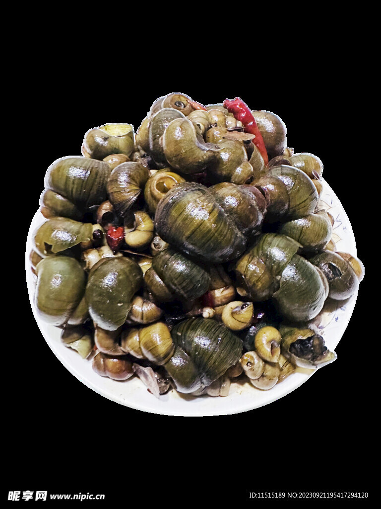 蜗牛 贝壳 凉菜 