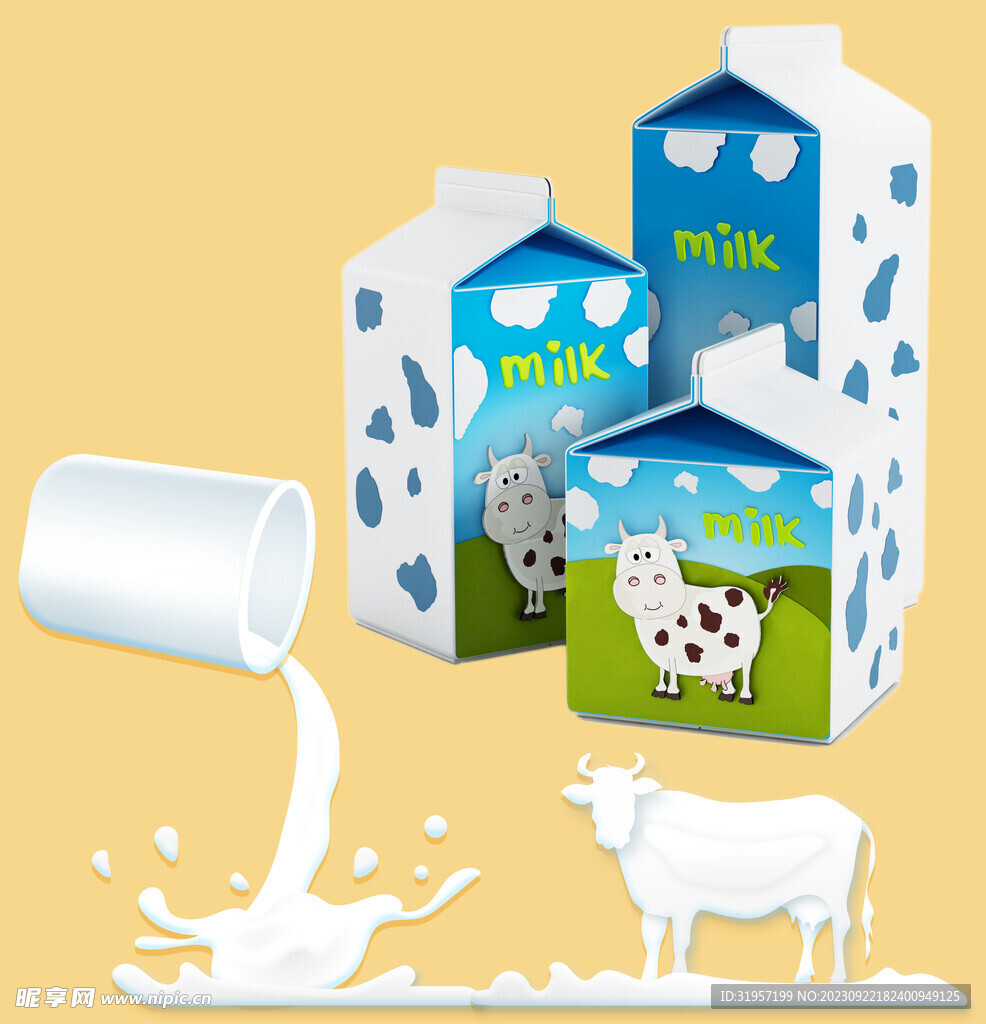 牛奶海报 牛奶素材