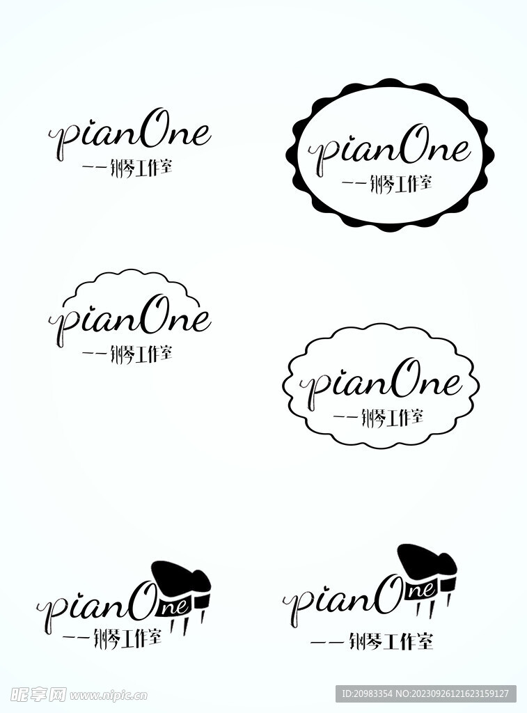 钢琴logo设计