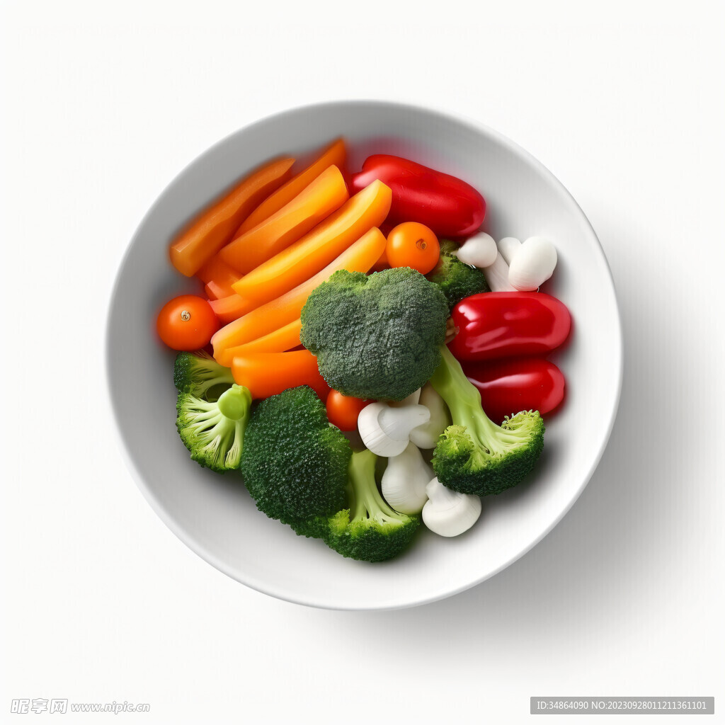 碗中的蔬菜