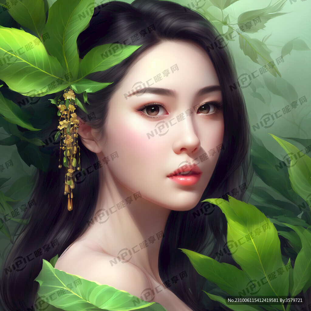 綠植美女