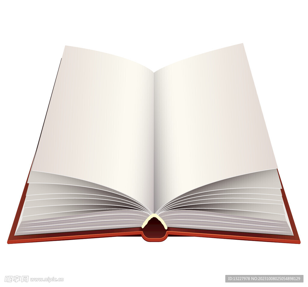 翻開的書