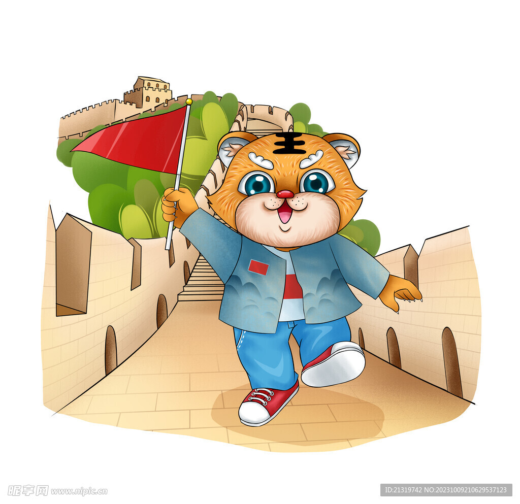 卡通手繪長(zhǎng)城
