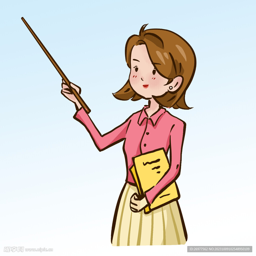  卡通女老師 