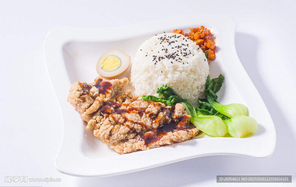 蜜汁雞排飯
