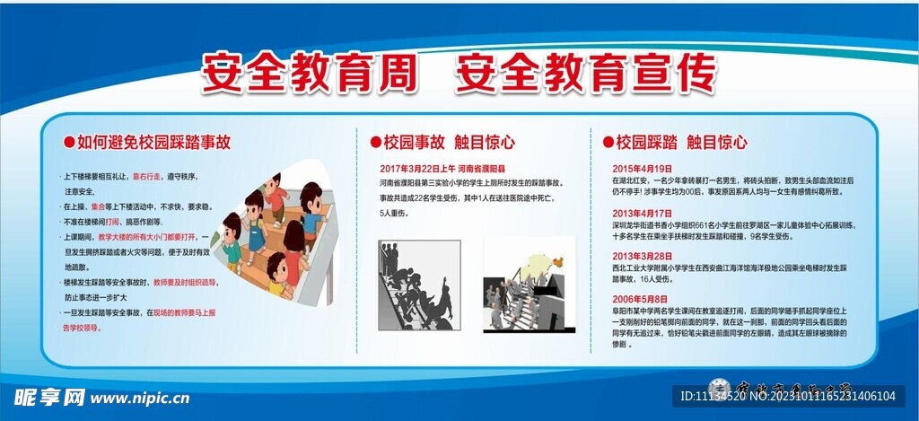 安全教育宣傳  展板