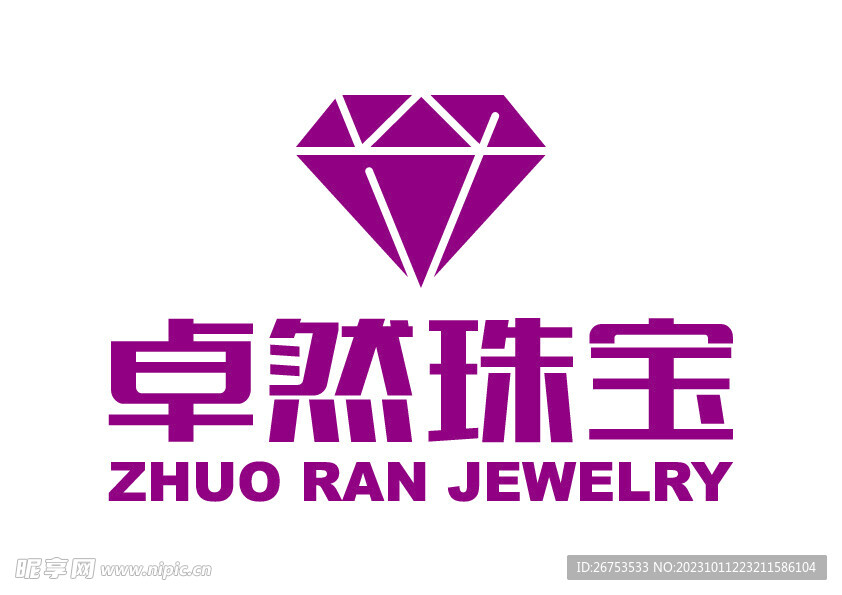 卓然珠寶 LOGO 標(biāo)志